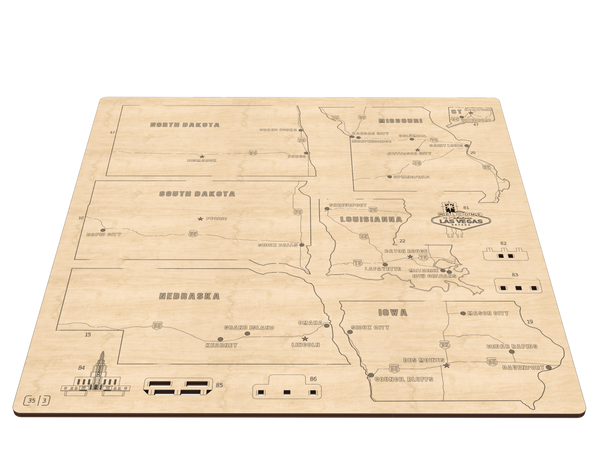 Board 3 — USA Wooden Map